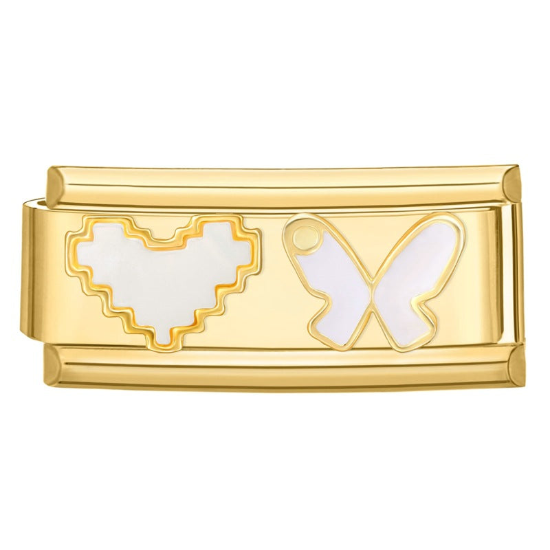 Wholesale 9mm Italian Charm Starter Bracelets DIY Long Terms Stainless Steel Composable Bracelet