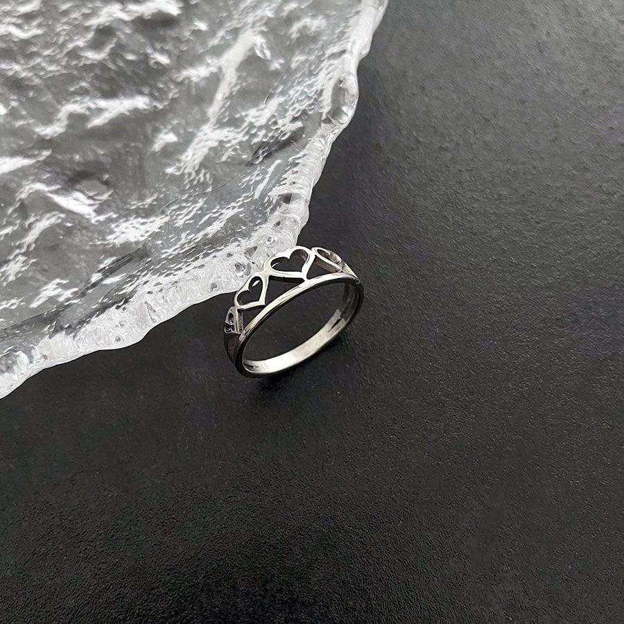 Wholesale Round Titanium Steel Rings Light Luxury Rings ACC-RS-Yuxi003