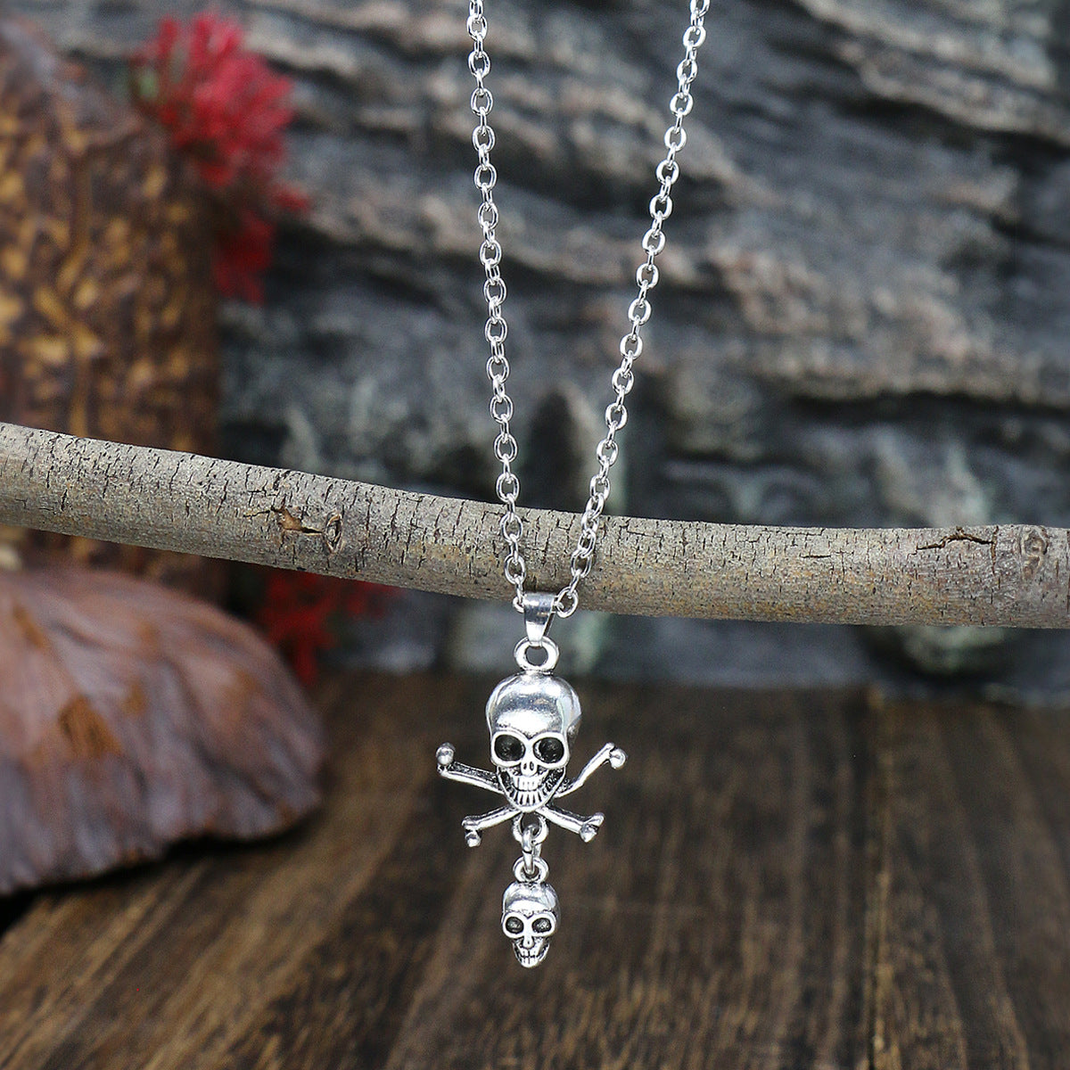 Wholesale  Necklace Ghost Skull Bat Pumpkin Pendant,  Dark Style,  Alloy Electroplating,  Jewelry Accessory