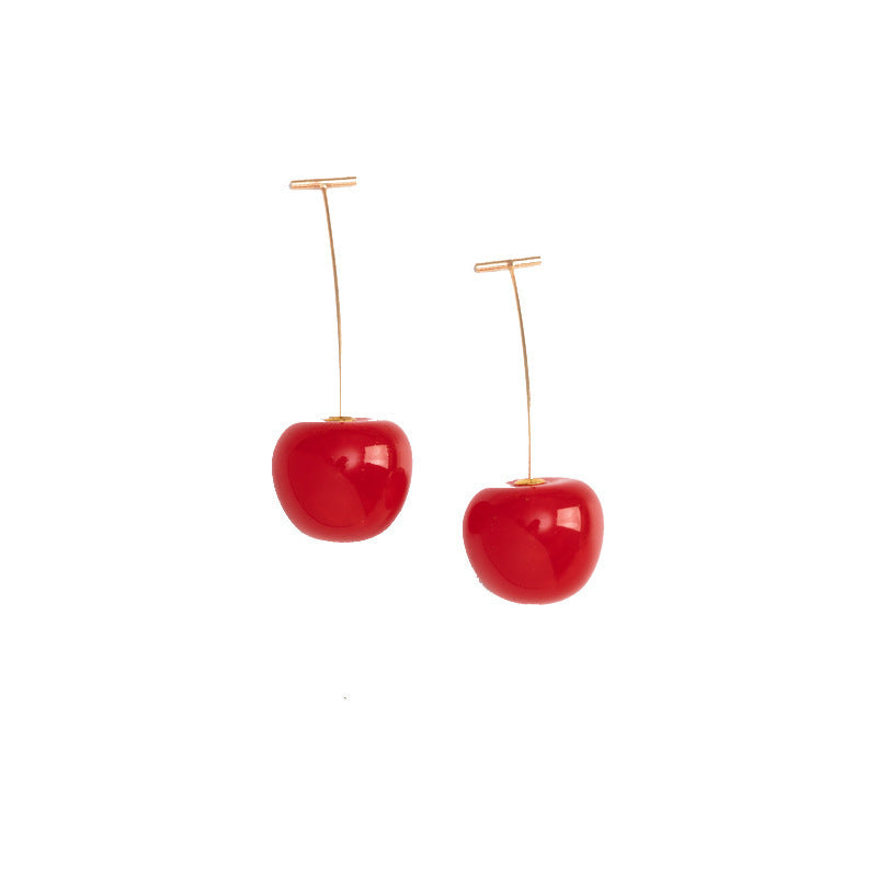 Wholesale  Cute Cherry Long Earrings
