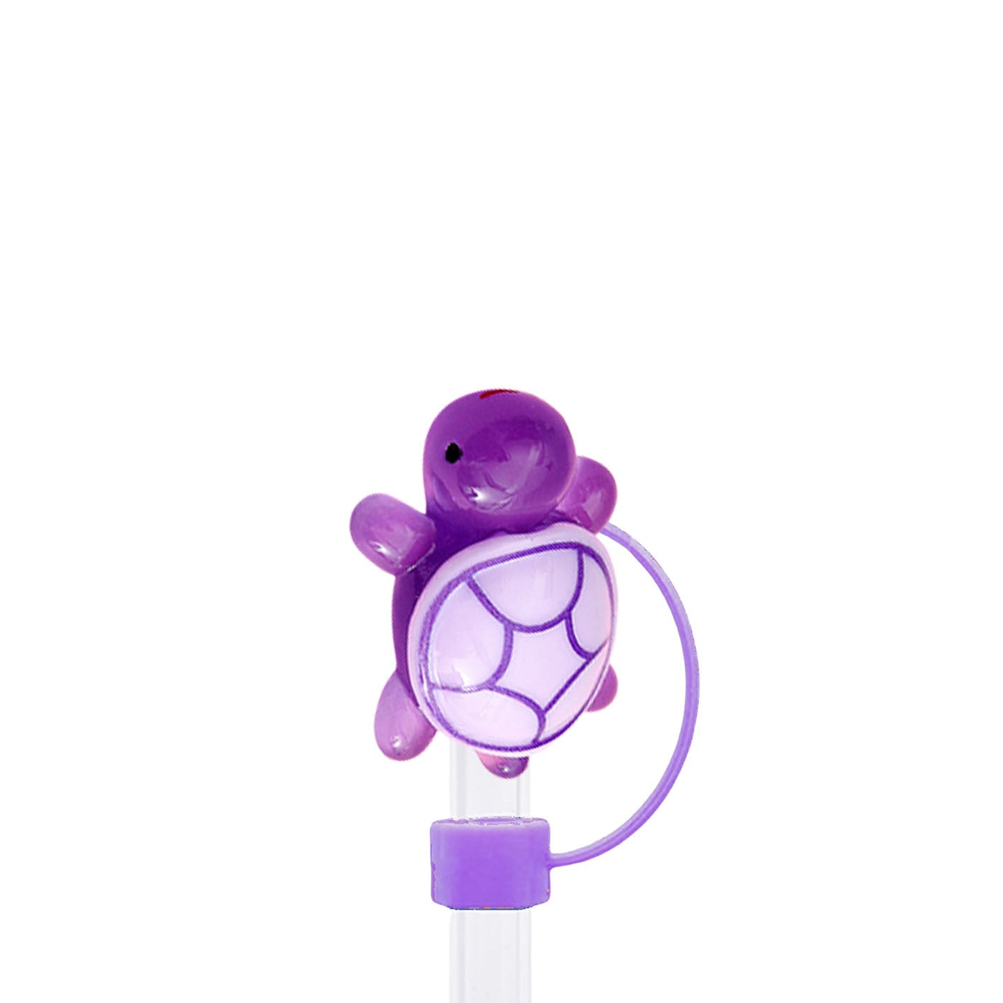 Wholesale 10pcs Luminous Turtle Series 10mm Straw Cover Straw Tube Cap