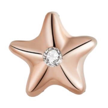 Wholesale ocean-themed heart-shaped DIY square Single Section Creative Stainless Steel Composable Bracelet