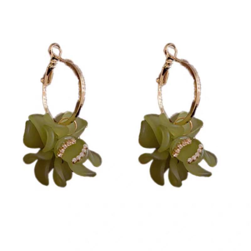 Wholesale acrylic petal versatile earrings