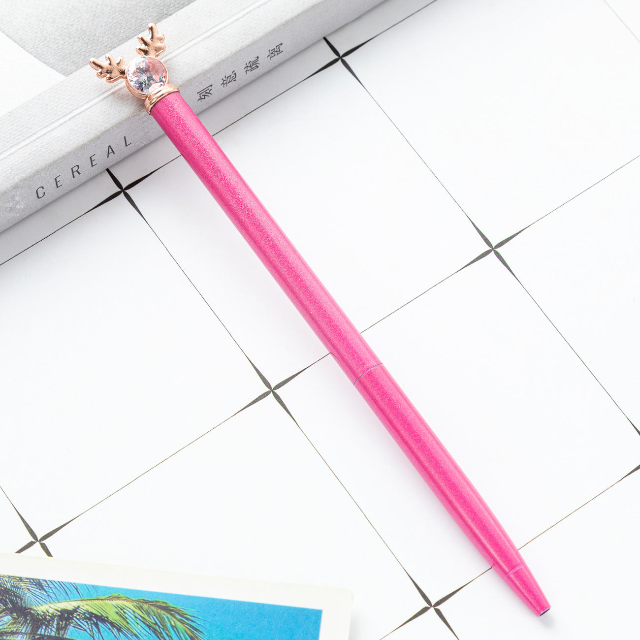 Wholesale Creative Cartoon Deer Head Style Pen  Ballpoint Pen