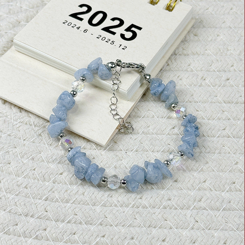 Wholesale  irregular shell gravel handmade bracelet niche fresh bracelet valuable aesthetic priceles