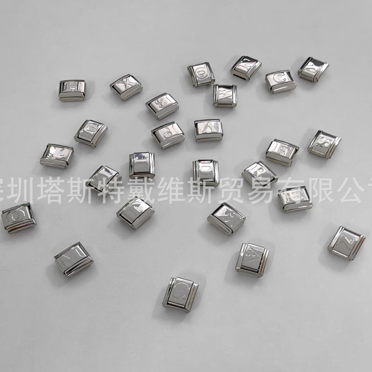 Wholesale 9mm Italian Charm Starter Bracelets DIY square Single Section Creative Stainless Steel Composable Bracelet