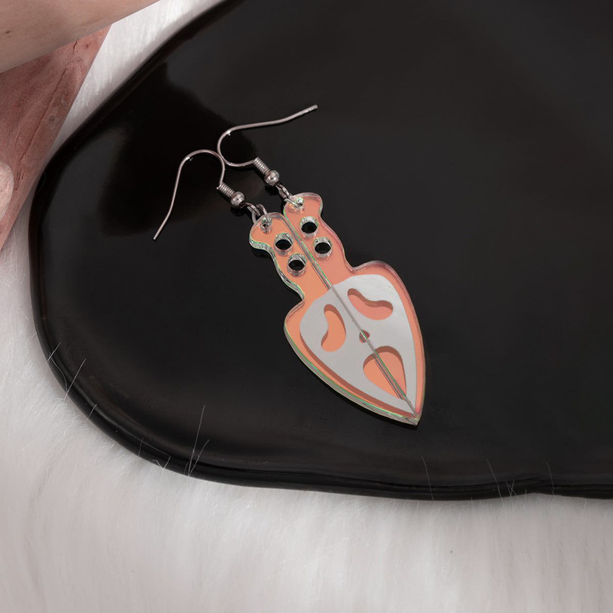 Wholesale Halloween  Skull Laser Knife Ear  Acrylic Earrings