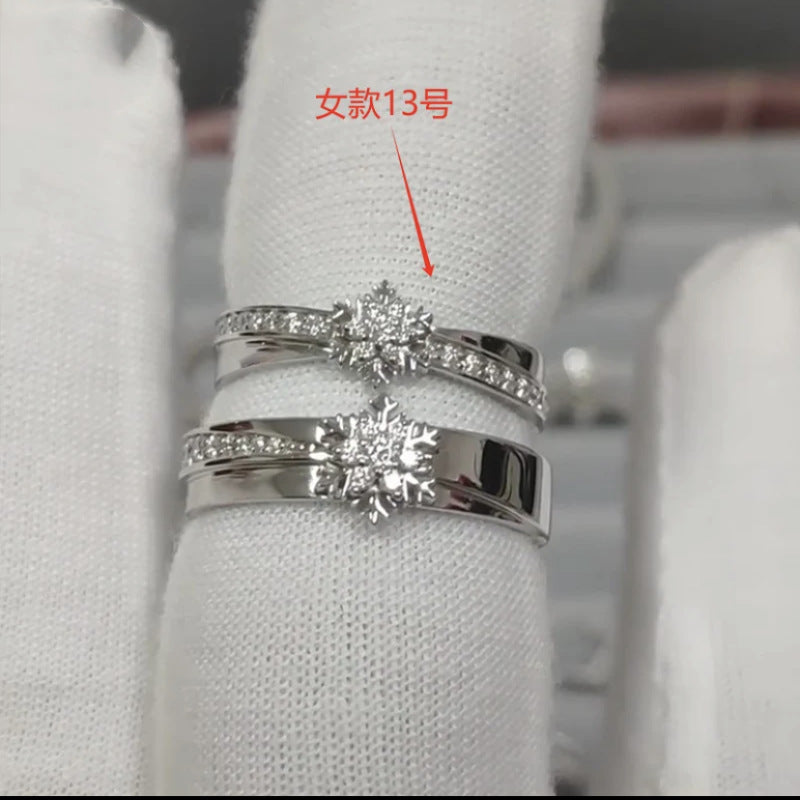 Wholesale Love and Deep Space  Snowflake Ring