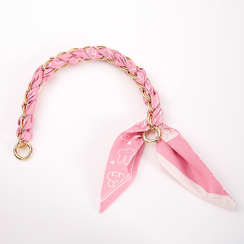 Wholesale Colorful Woven f Chain Phone Wrist Strap With Metal Pendant Trendy Fashion Accessory Gift For Women