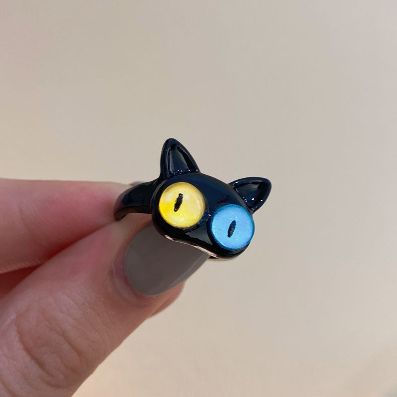 Wholesale  pink cute monster ring