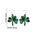 Wholesale St. Patrick's Day Earrings Green Clover Hat Earrings