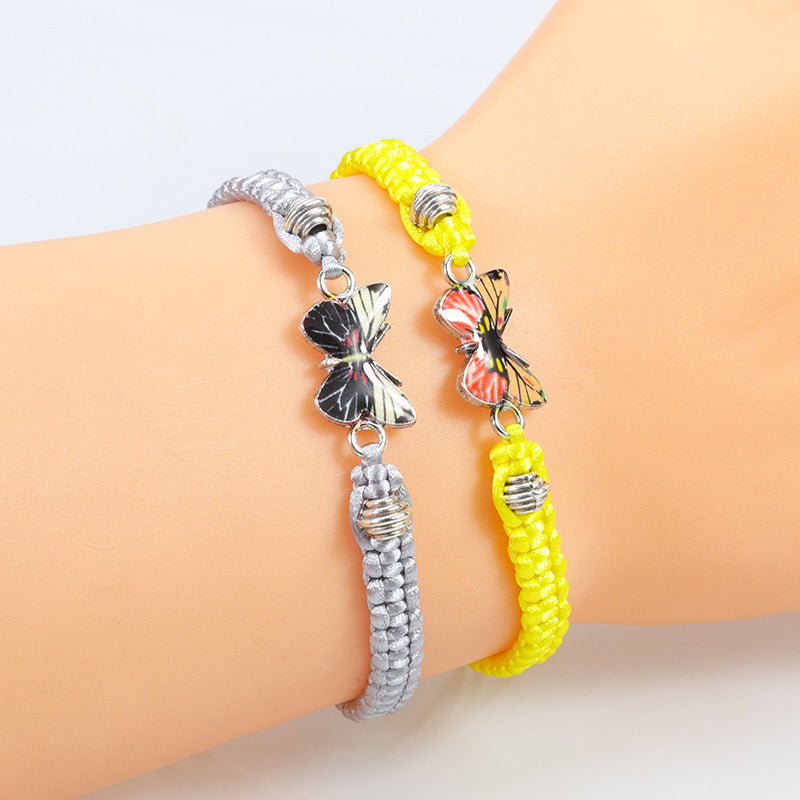 Wholesale  butterfly woven  Valentine's Day bracelet