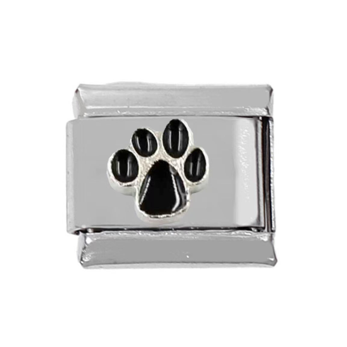 Wholesale 5pcs Italian Charm Bracelet Charm Module Stainless Steel Puppy Bracelet 9mm DIY Pattern Free Stitching Detachable Composable Bracelet ACC-BT-DaLiang007