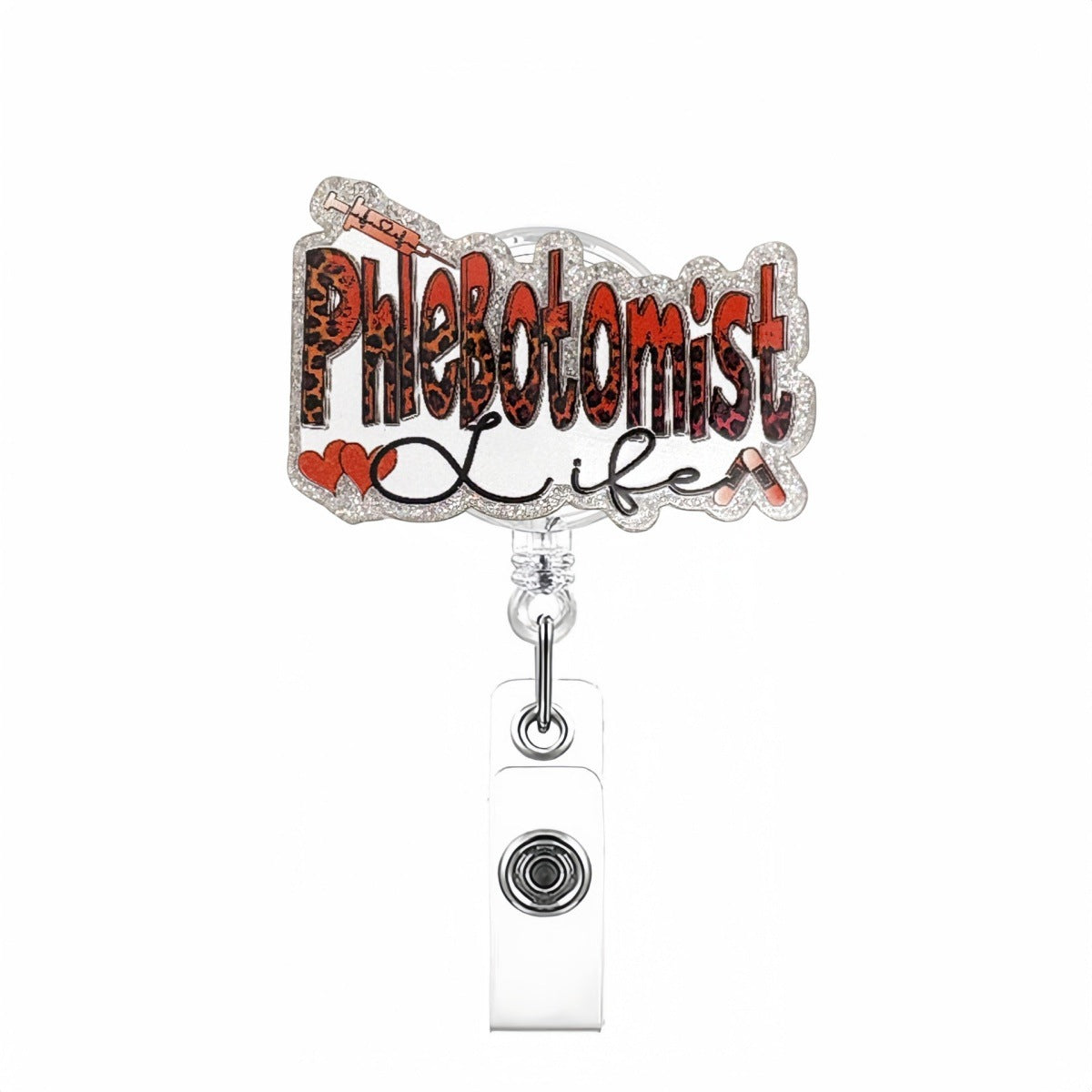 Wholesale  acrylic glitter bow   Badge Reels