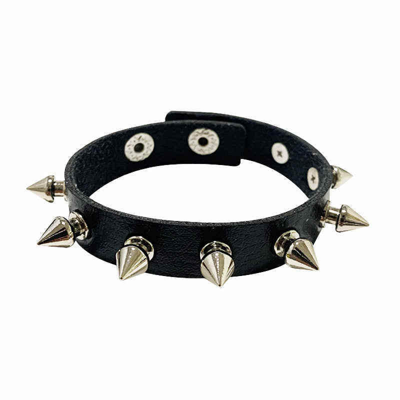 Wholesale Punk Style Rivet Bracelet Leather Rock Gothic Bracelet ACC-BT-Jinl002