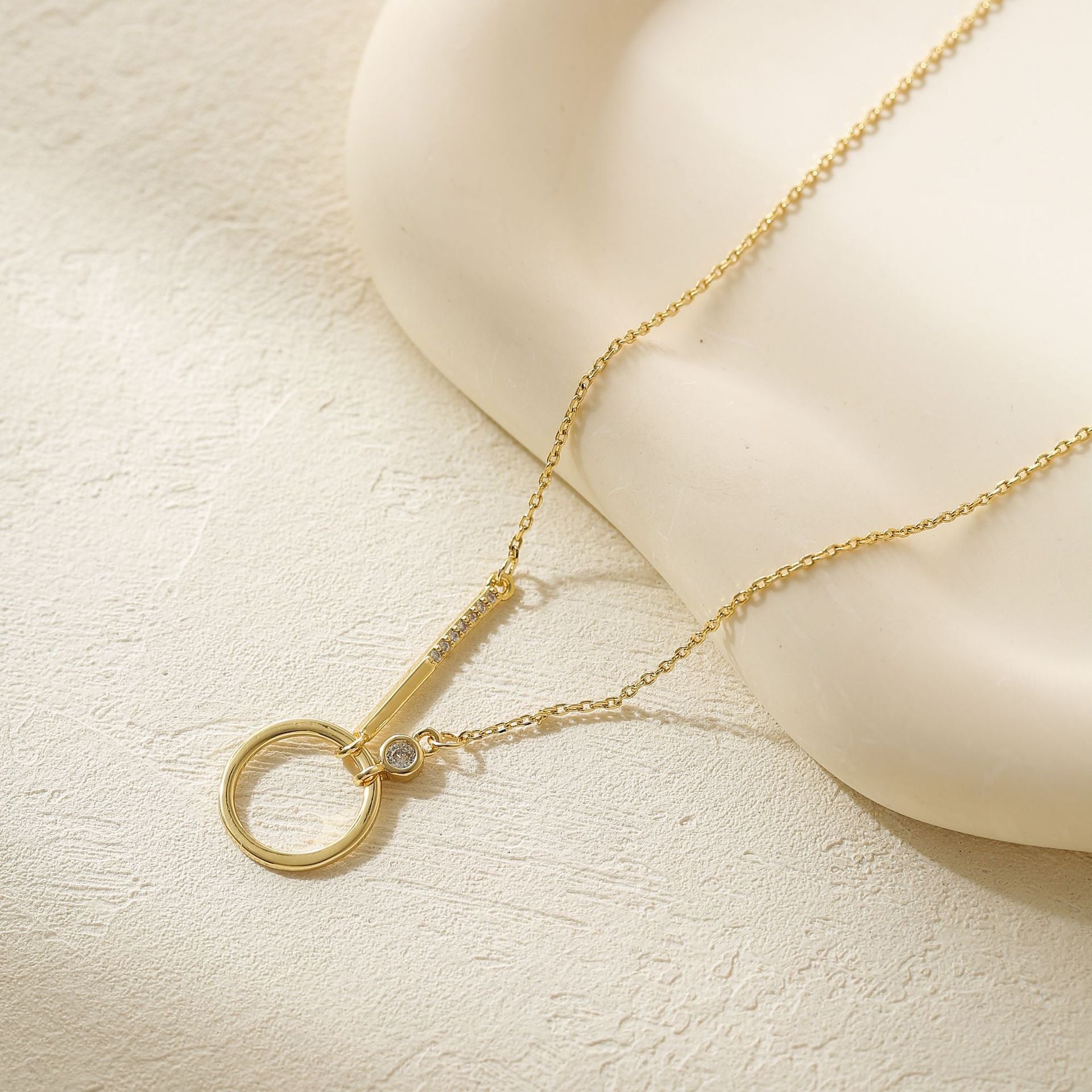 Wholesale Gold and Silver Two-color Necklace