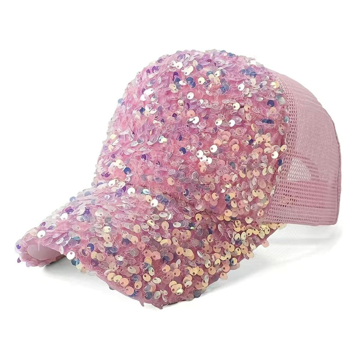 Wholesale Sequin Summer Hat Breathable Mesh Baseball Cap ACC-HT-WeiLin001