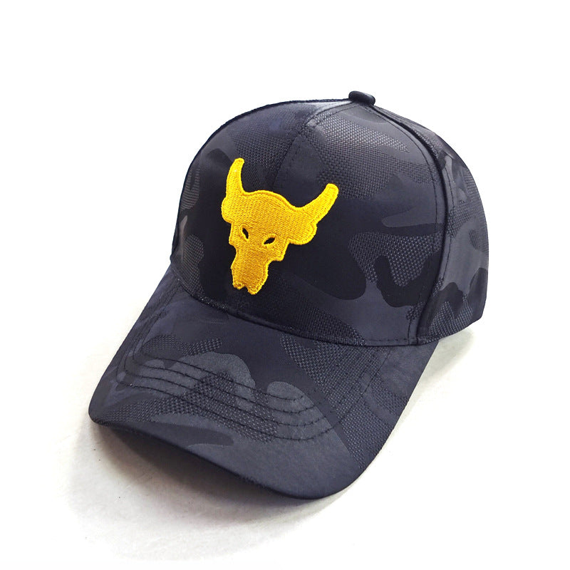 Wholesale bull head embroidered baseball cap