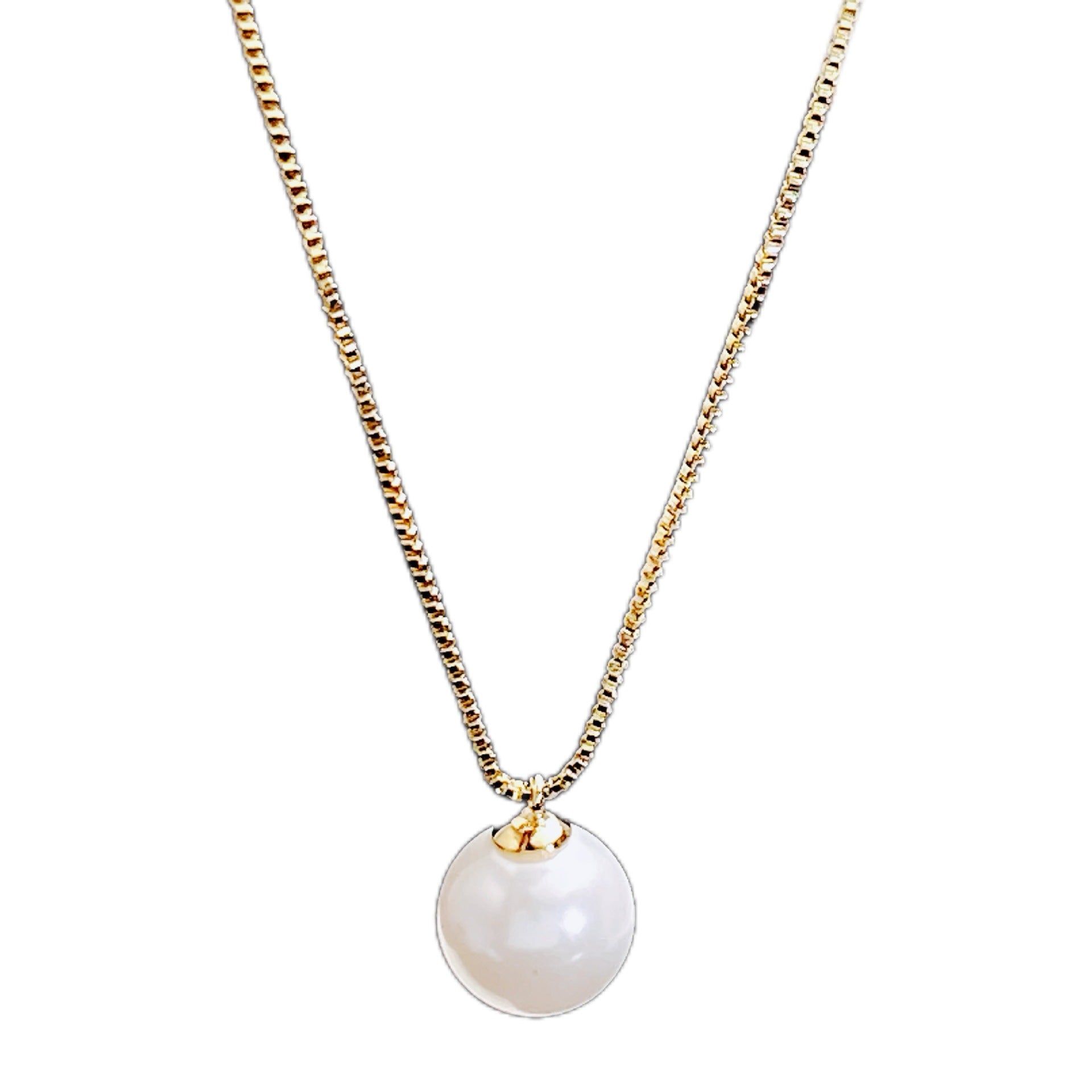 Wholesale Round Pearl Pendant Necklace
