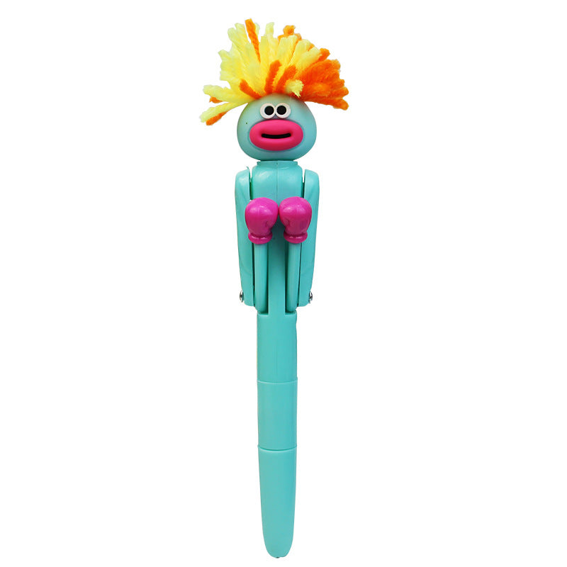 Wholesale Fun Funny Fried Mao Man Boxing Pen Cute Cartoon Pen