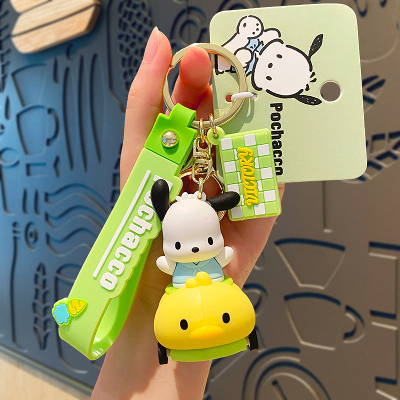 Wholesale Cartoon Cute Silicone Keychains ACCVIP-KC-HongLei002