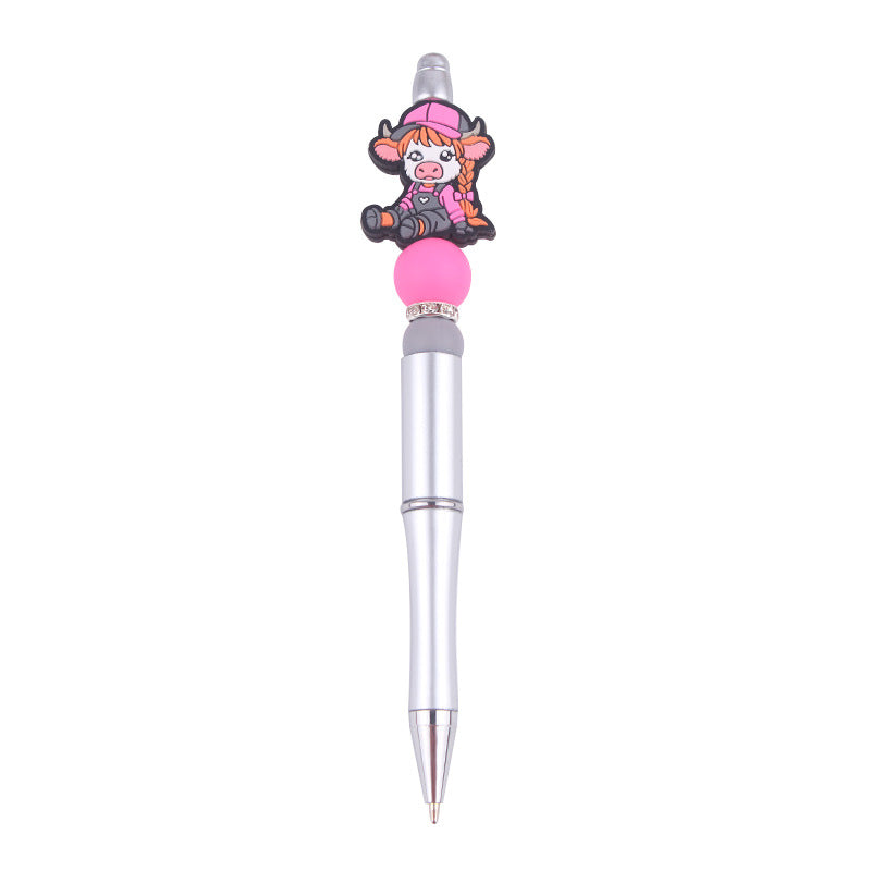 Wholesale  DIY Beaded Pen Creative Handmade Silicone Beads Beaded Pen