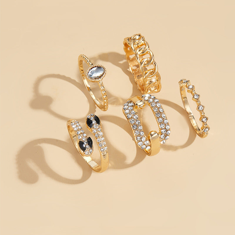 Wholesale  exaggerated snake alloy ring