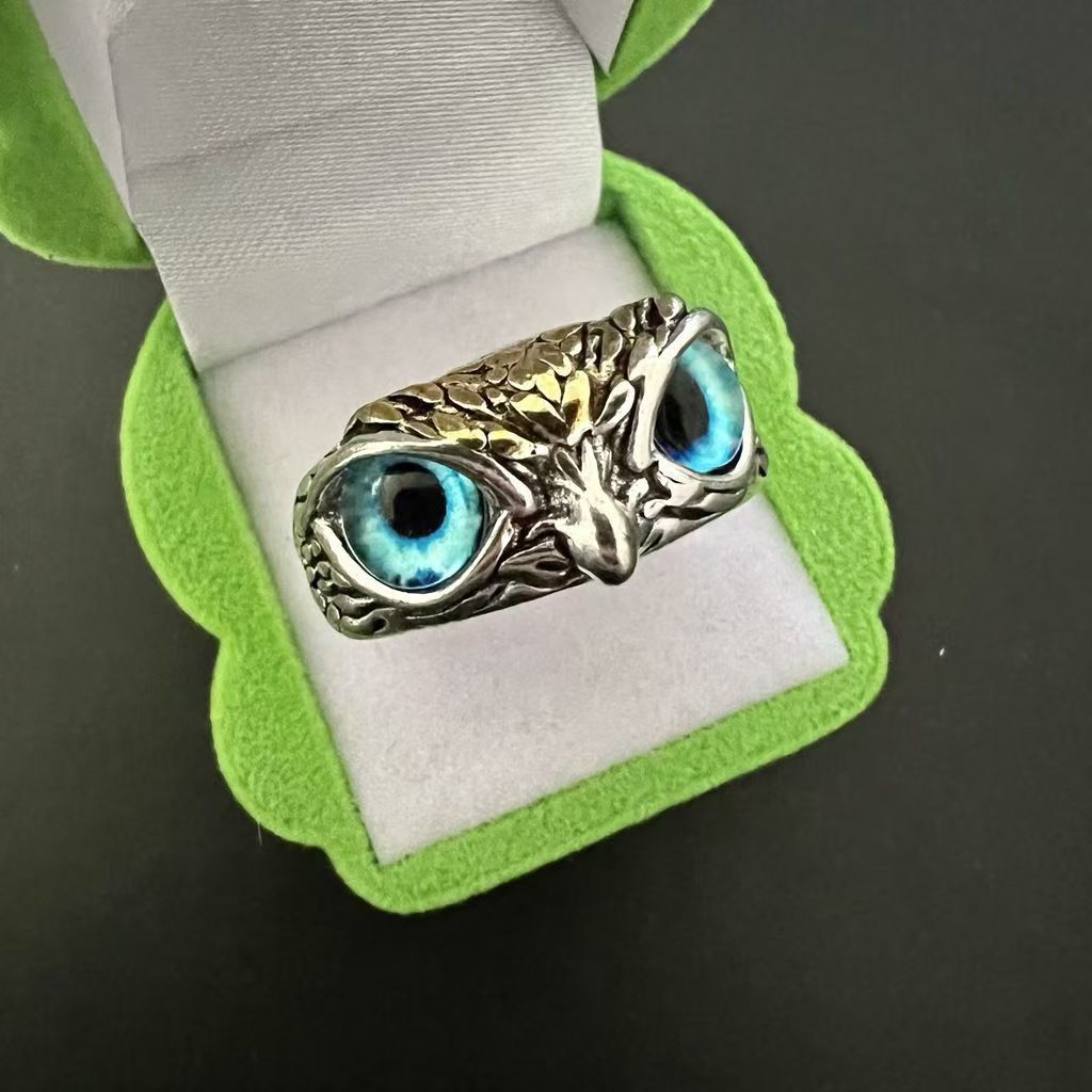Wholesale Creative silver Owl Ring
