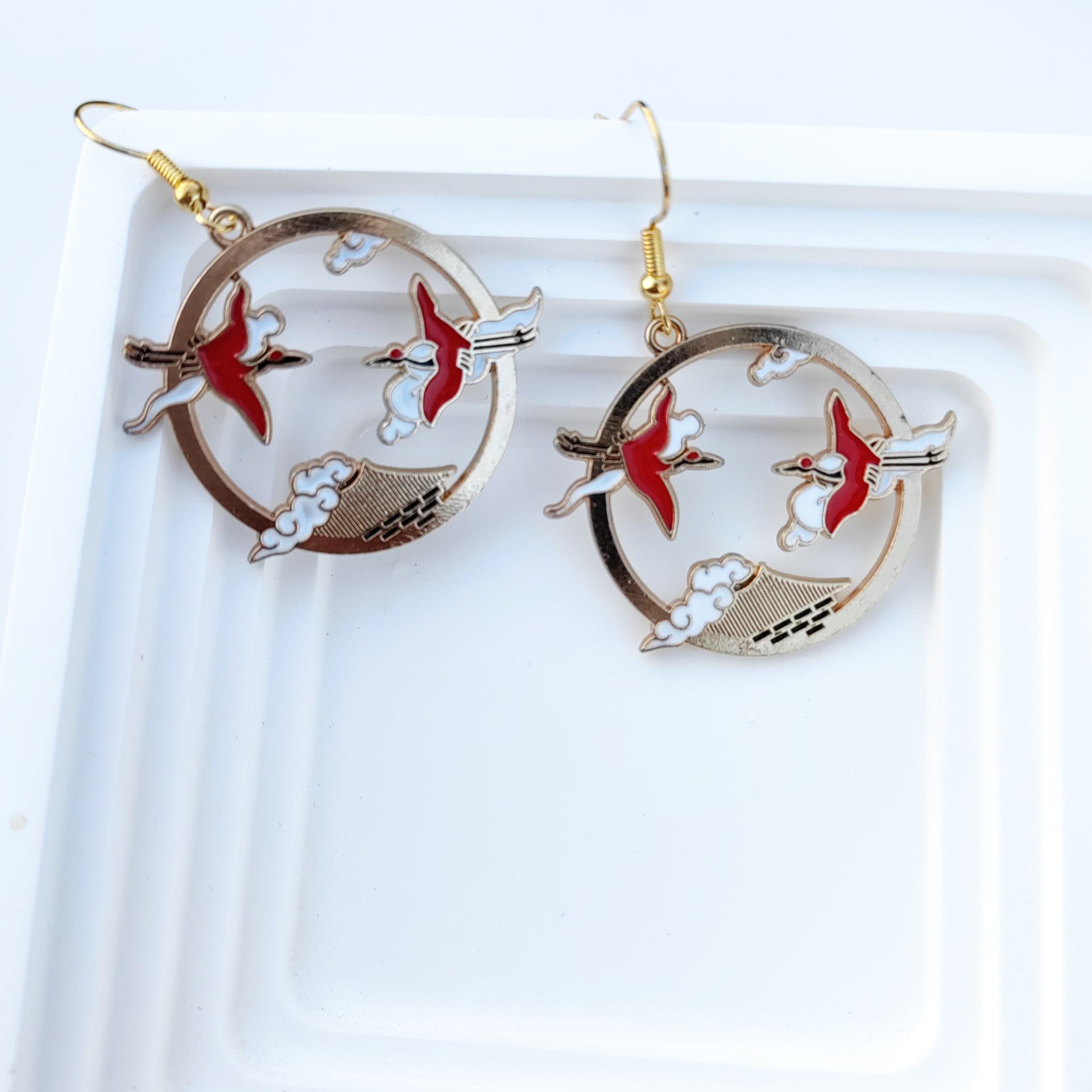 Wholesale Vintage Oil Dripping Earrings ACC-ES-Mindin005