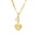 Wholesale light luxury clavicle chain 18K real gold plated necklace