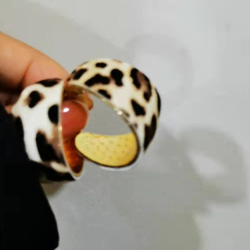 Wholesale Leopard Hoop Earrings