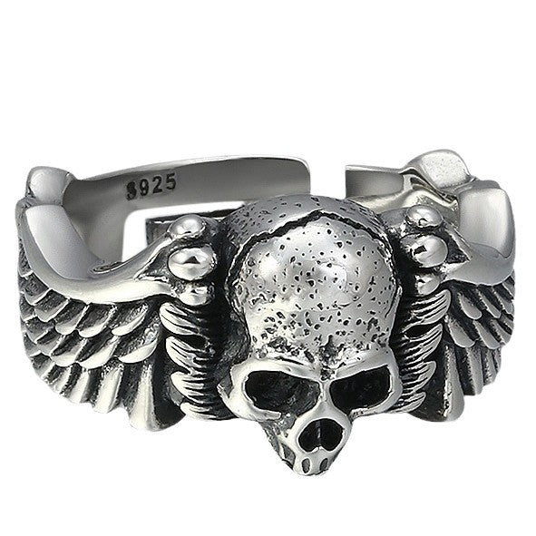 Wholesale punk style Devil Angel personality hipster ring