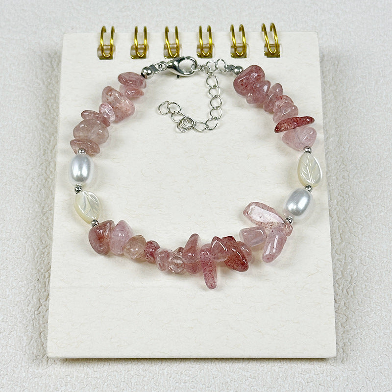 Großhandel natürliche Kiesstich -Barock -Perlenkette