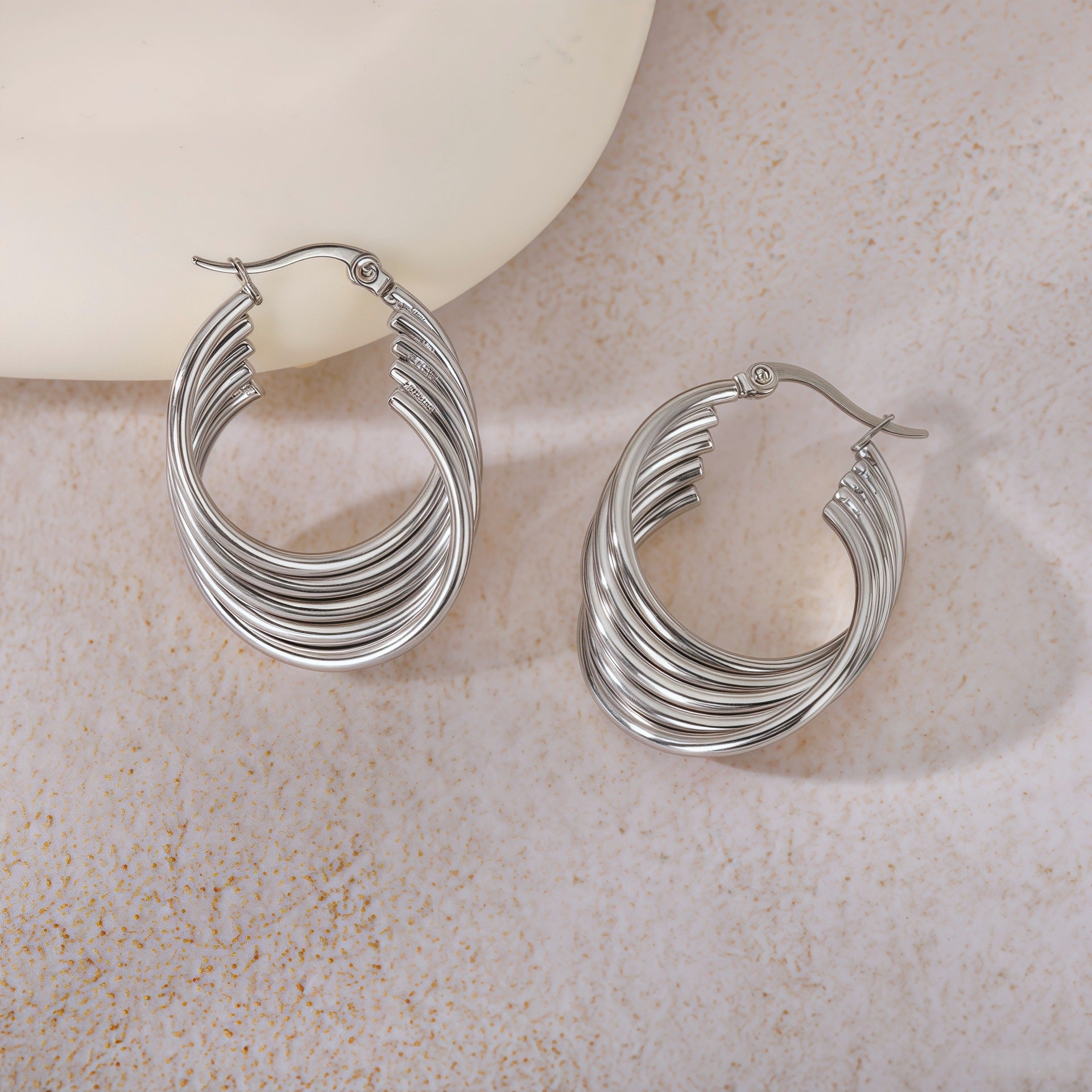 Wholesale titanium steel  non-fading earrings