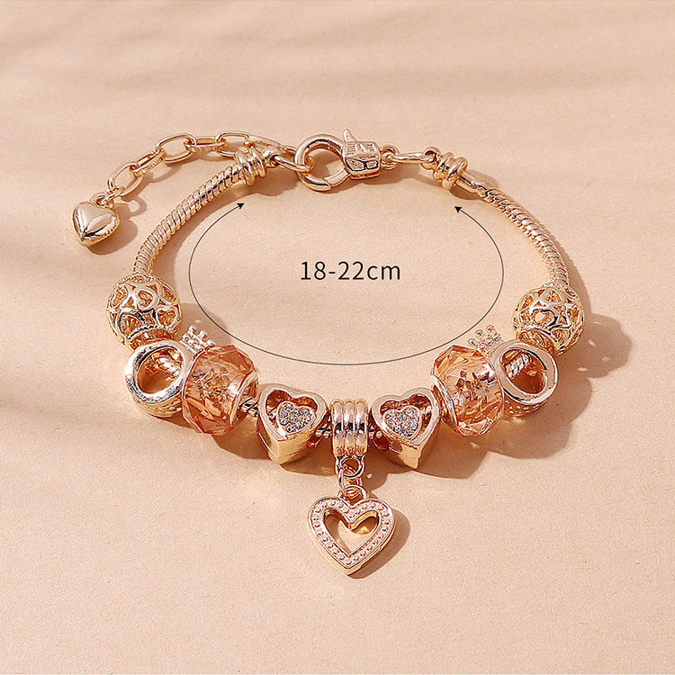 Wholesale Creative Heart Crown Bracelet ACC-BT-Qianzi005