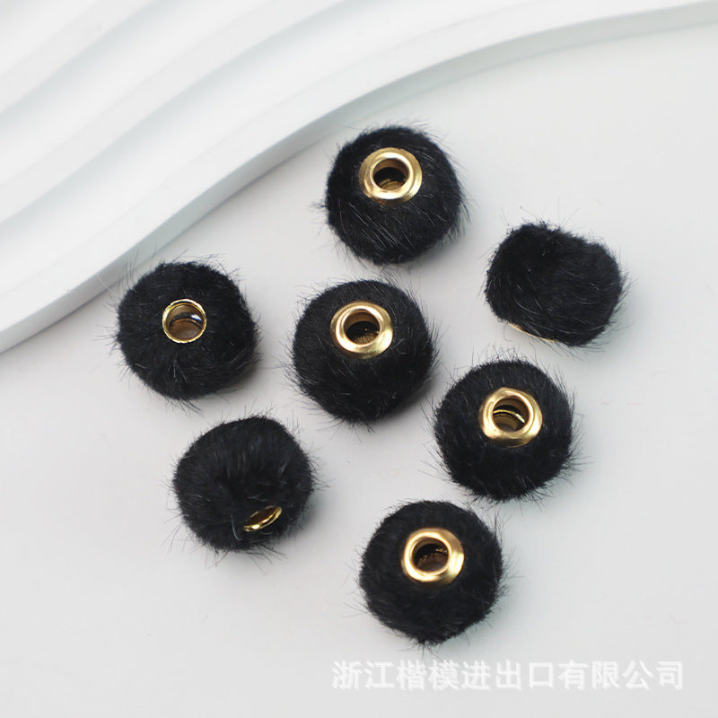 Wholesale 50PCS DIY Hair Ball Beads Loose Beads Spacer Beads ACC-BDS-KaiMo003