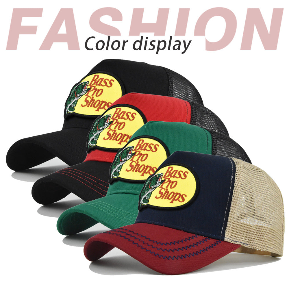 Wholesale Embroidered embroidered beveled hat summer sun visor hat