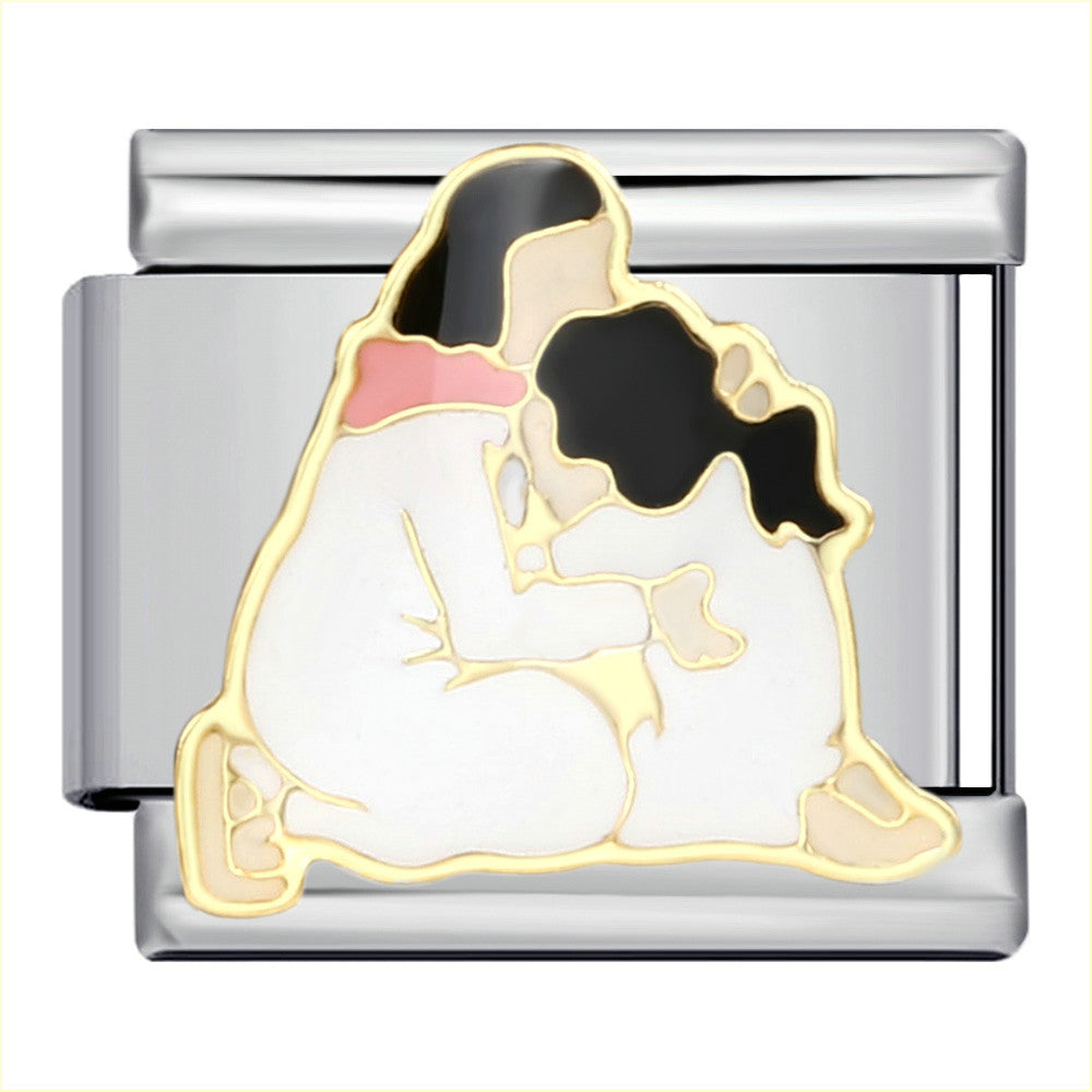 Wholesale Italian Charm Bracelet Cute cartoon character   Stainless Steel Composable Bracelet