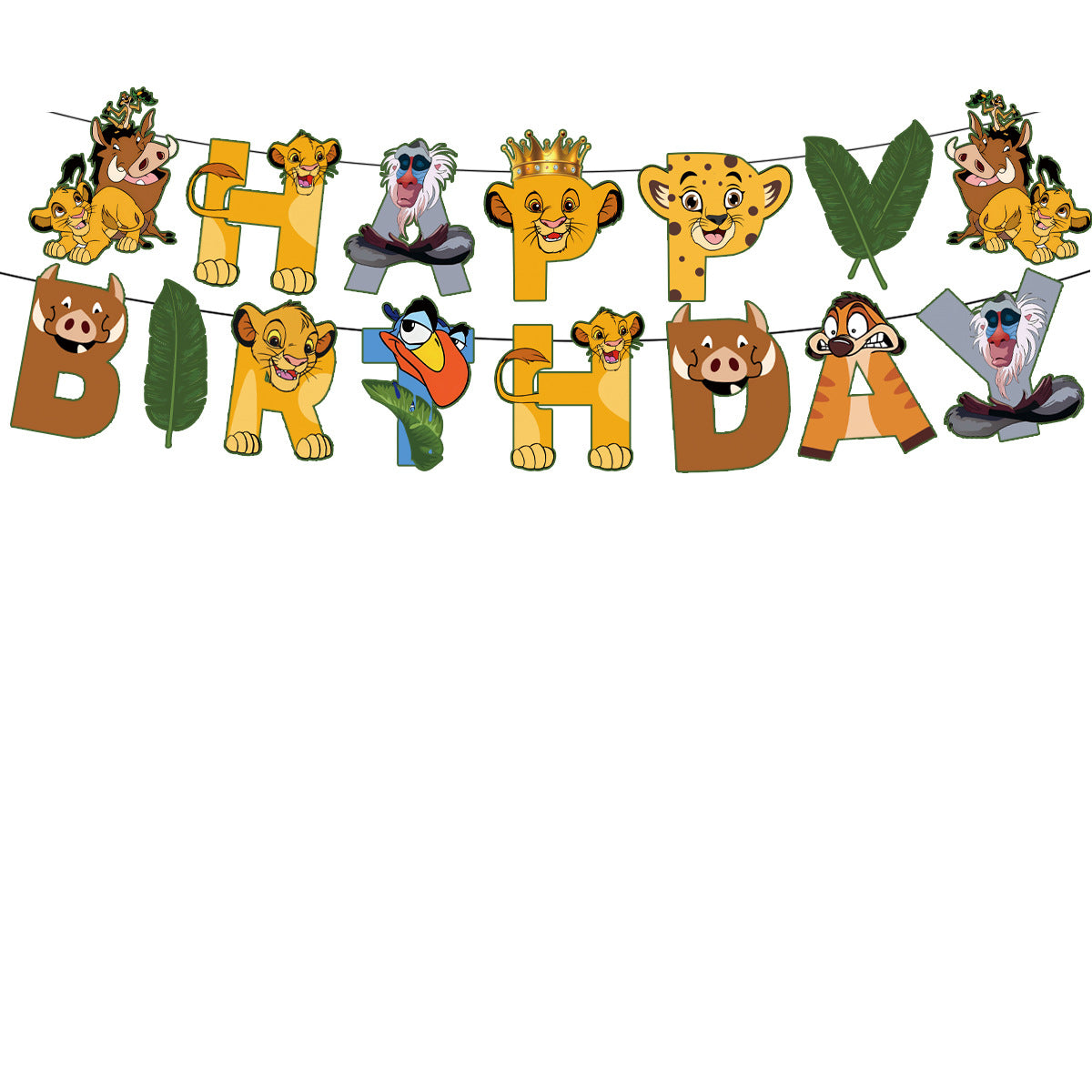 Wholesale Jungle Lion Birthday Theme Package Flag Balloon Paper Plate Paper Cup Tablecloth Decoration