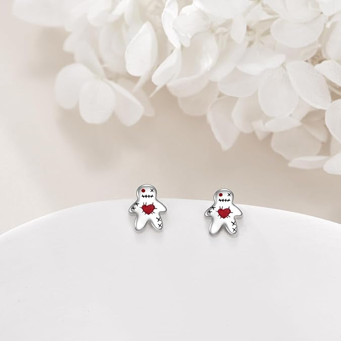 Wholesale Halloween Easter Ghost Face Ghost Cute Little Ghost Earrings