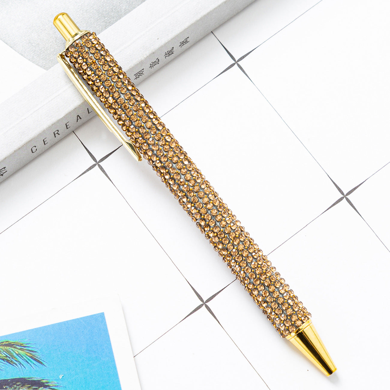 Wholesale Press Jump Pen Rhinestone Foreskin Press Pen ACC-PN-HuaHao016