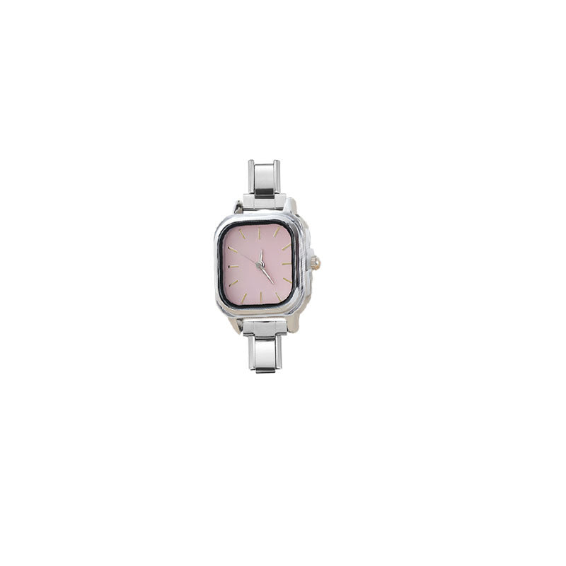 Wholesale Cross-Border New Italian Modular Watch Head Accessories DIY Jewelry Quartz Watch Versatile and Simple for Students