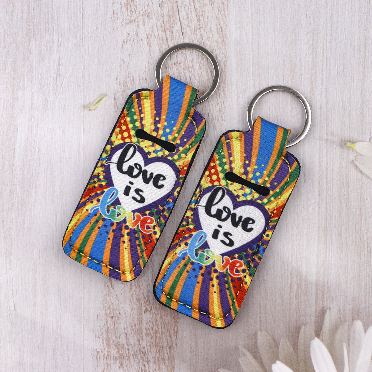 Wholesale 6pcs Love LOVE Lipstick Set Keychain