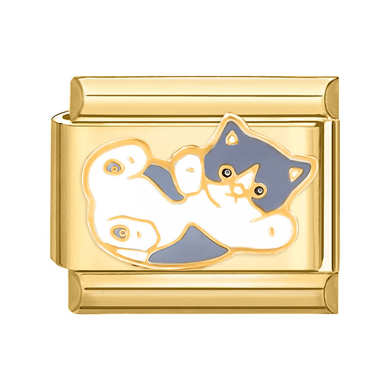 Wholesale Italian Charm Bracelet 9mm DIY Splicing Fashion Creative Pattern Stainless Steel Composable Bracelet