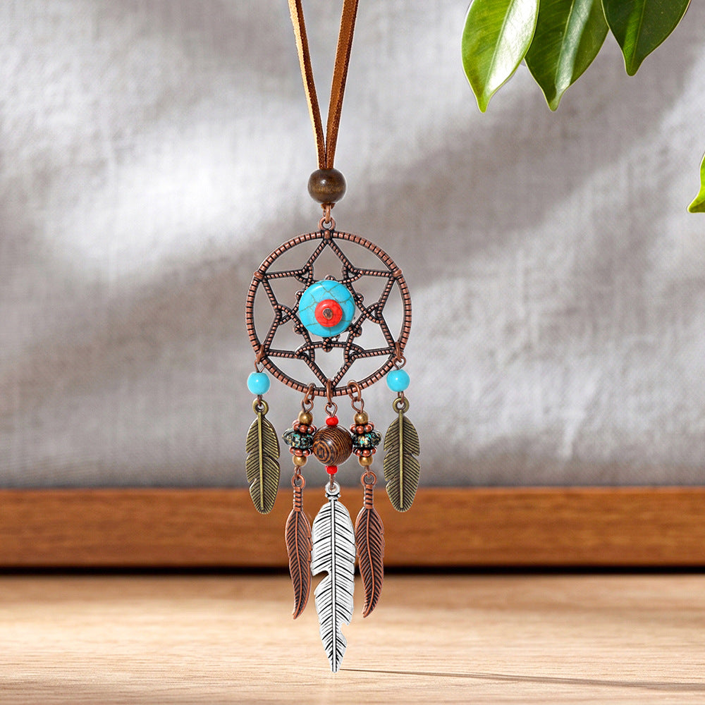 Wholesale Bohemian Tassel Necklace Fishbone Shell Coffee Color Holiday Style Jewelry Accessory Boutique Resale