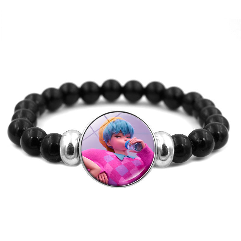 Wholesale Resin K-POP Beaded Bracelet ACCVIP