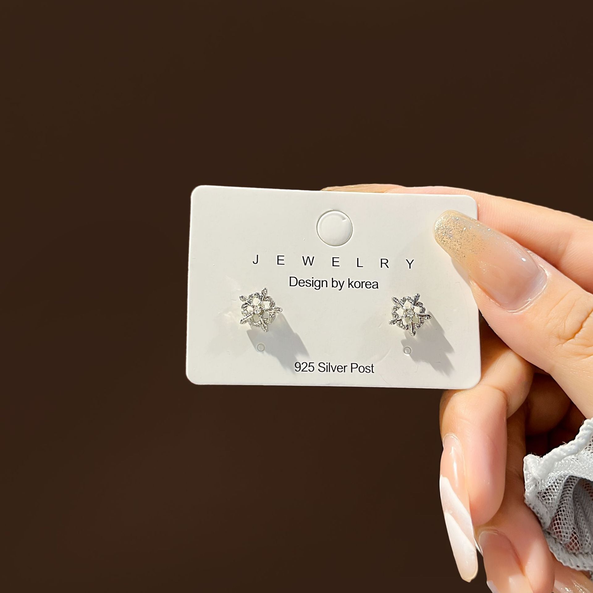 Wholesale Vintage Butterfly Hollow Blue Five-pointed Star Earrings