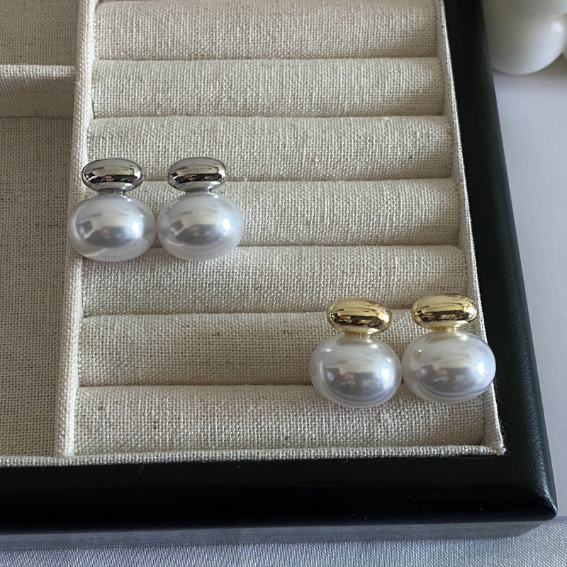 Wholesale 925 Silver Needle Earrings Pearl Earrings ACC-ES-Hanxi011