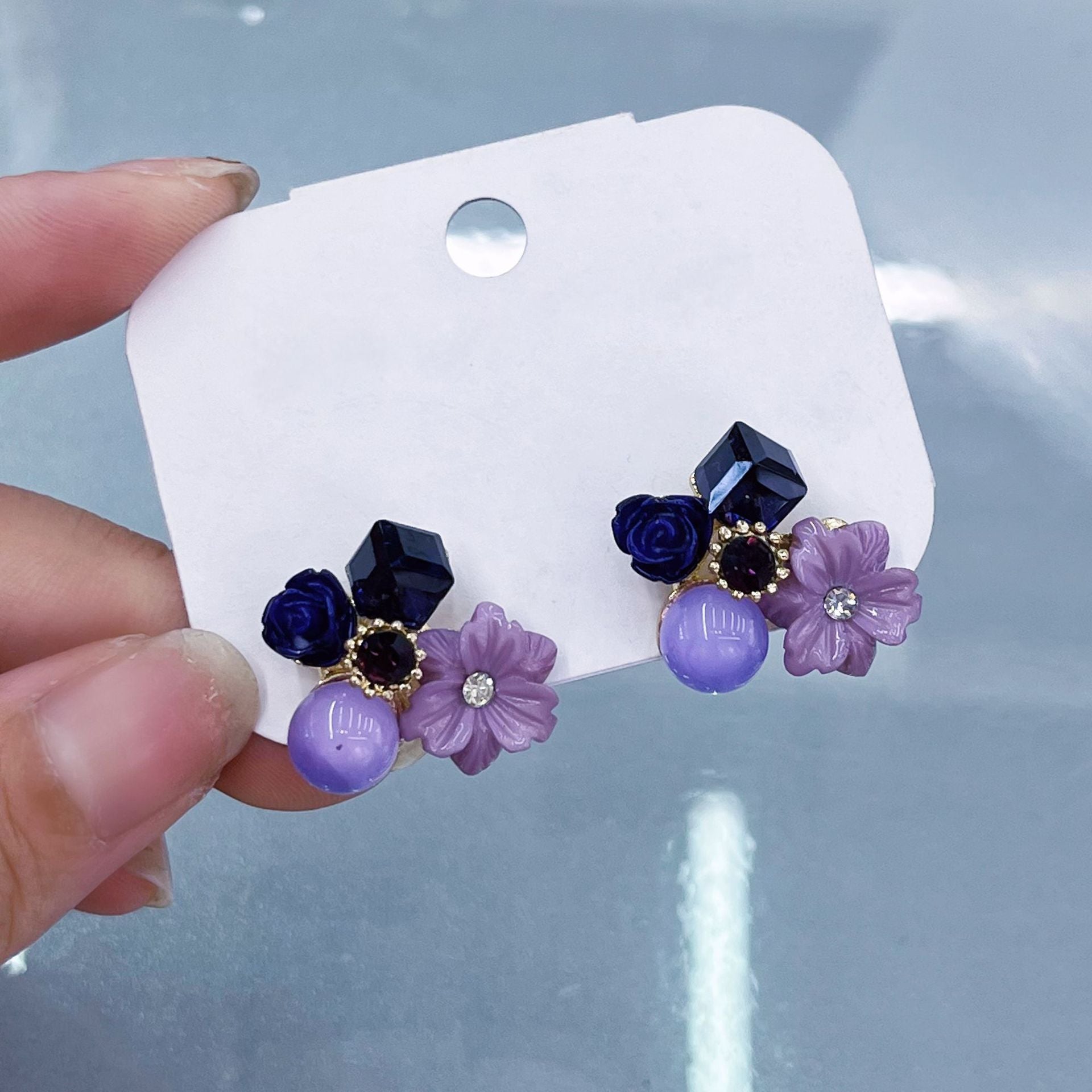 Wholesale Forest Style Earrings Flower Earrings ACC-ES-Hanxi013