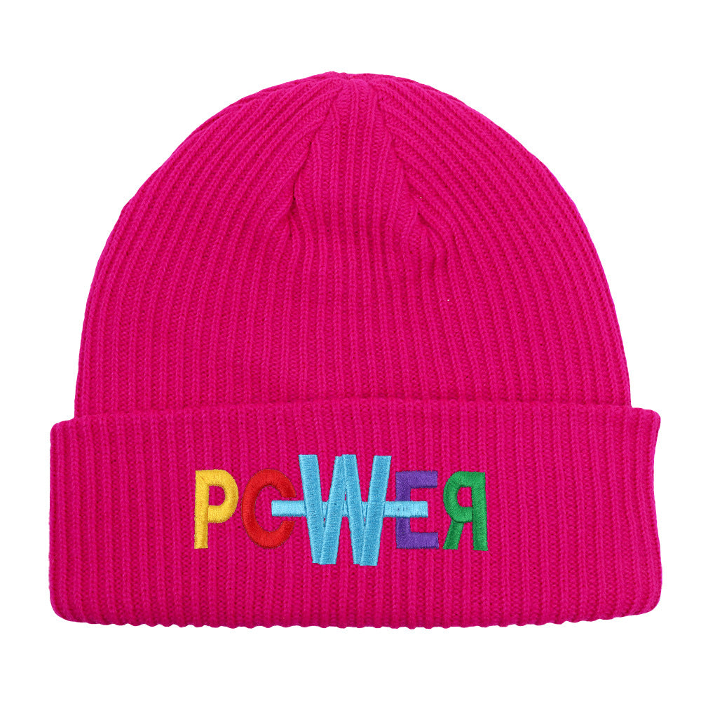 Wholesale embroidered letters wool beanie hat